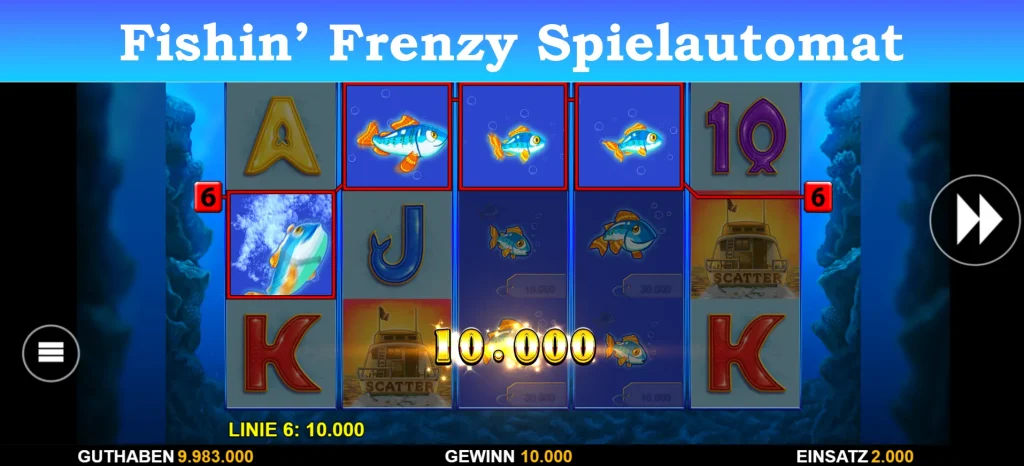 fishin frenzy spielautomat