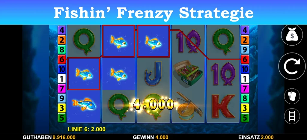fishin frenzy strategie