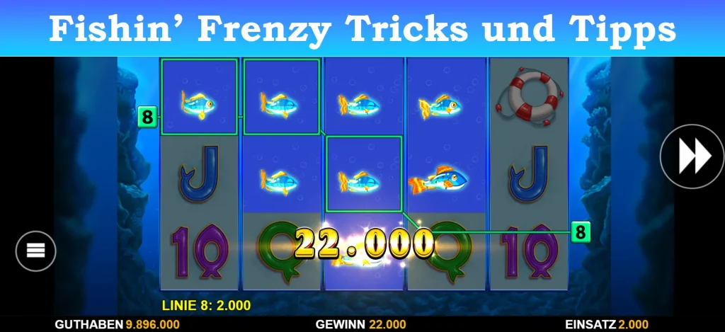 fishin frenzy tricks und tipps